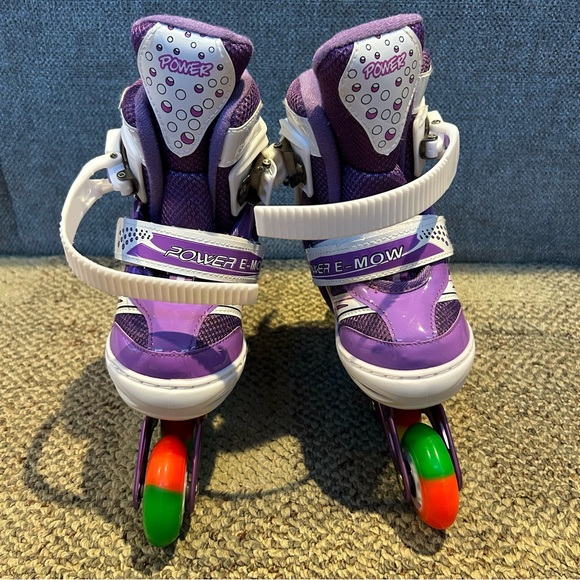 Kids Adjustable Inline Skates Purple Girls Size Small - Picture 2 of 9